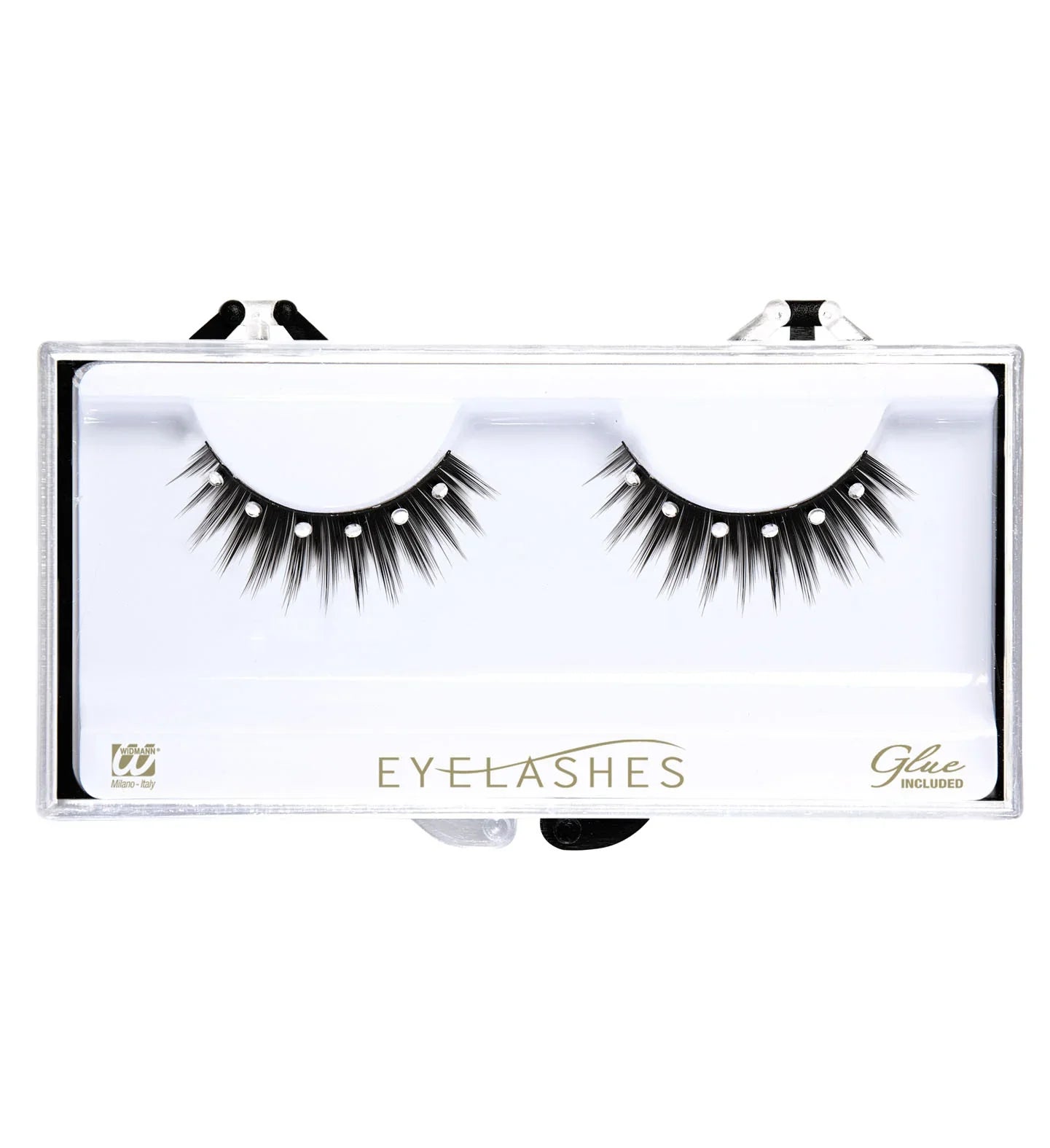 Pestañas Negras Puntiagudas con Brillantes Pestañas Widmann